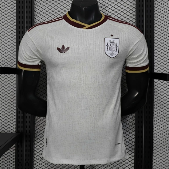 2026 Player Version  Spain Away Off-White Jersey