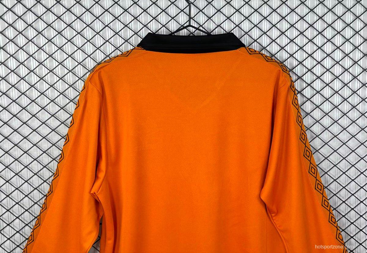 Retro 80/81 Wolverhampton Wanderers Home Long Sleeve Jersey