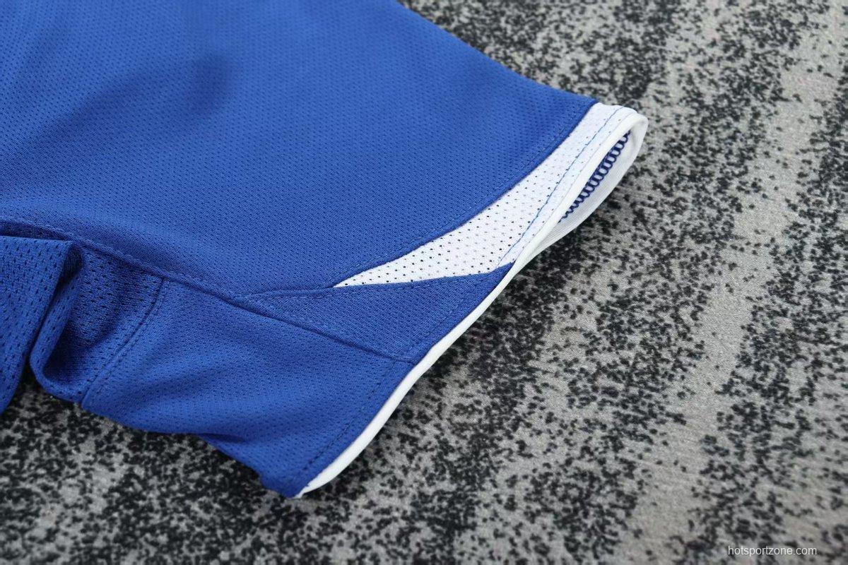 Retro Kids 2004 Brazil Away Blue Jersey