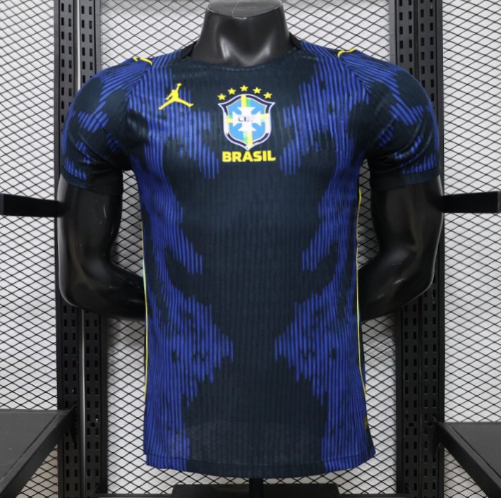 Player Version 2026 Brazil × Jordan Brand Away Navy Blue Jersey
