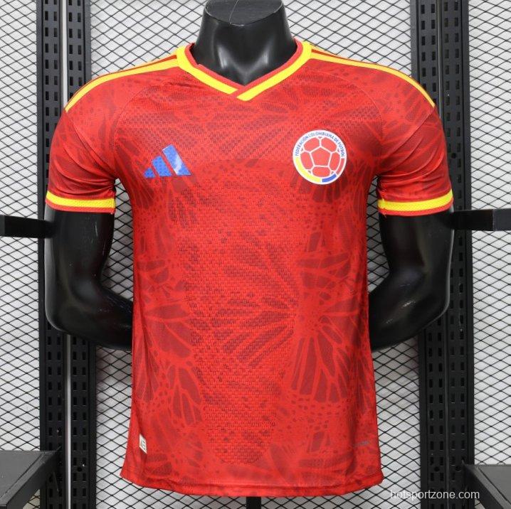 Player Version 2026 Colombia Red & Yellow Away Jersey