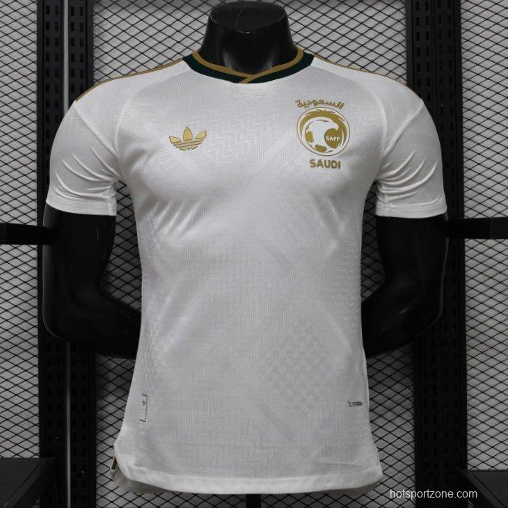 Player Version 26/27 Saudi Arabia  White & Gold Home Jersey
