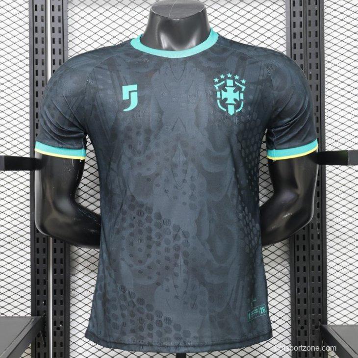 Player Version 26/27  Brazil  Charcoal Black & Mint Teal  Special Edition Jersey