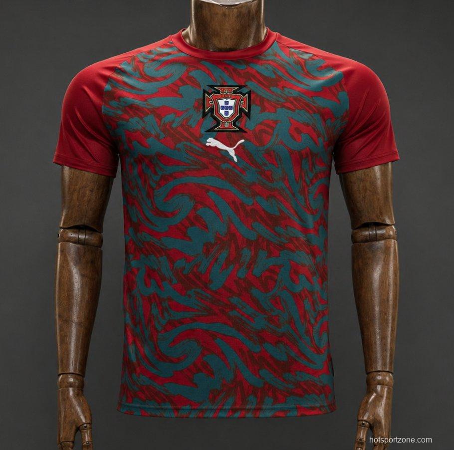 2026 Portugal Red Pre-Match Jersey