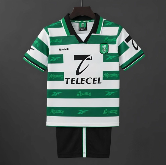 Retro 99/00 Kids Sporting Lisbon Home Jersey