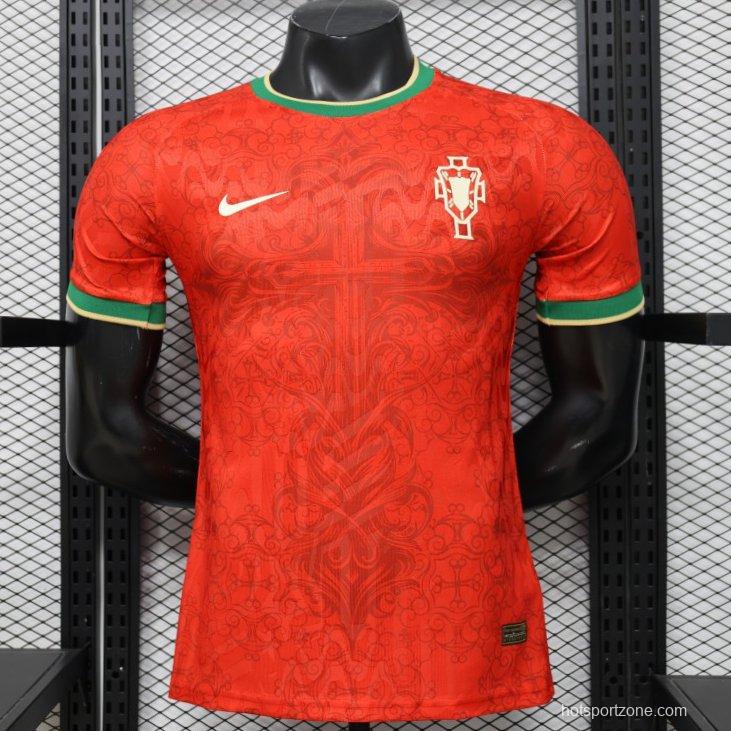 Player Version 2026 Portugal Home Red Special Edition Jersey