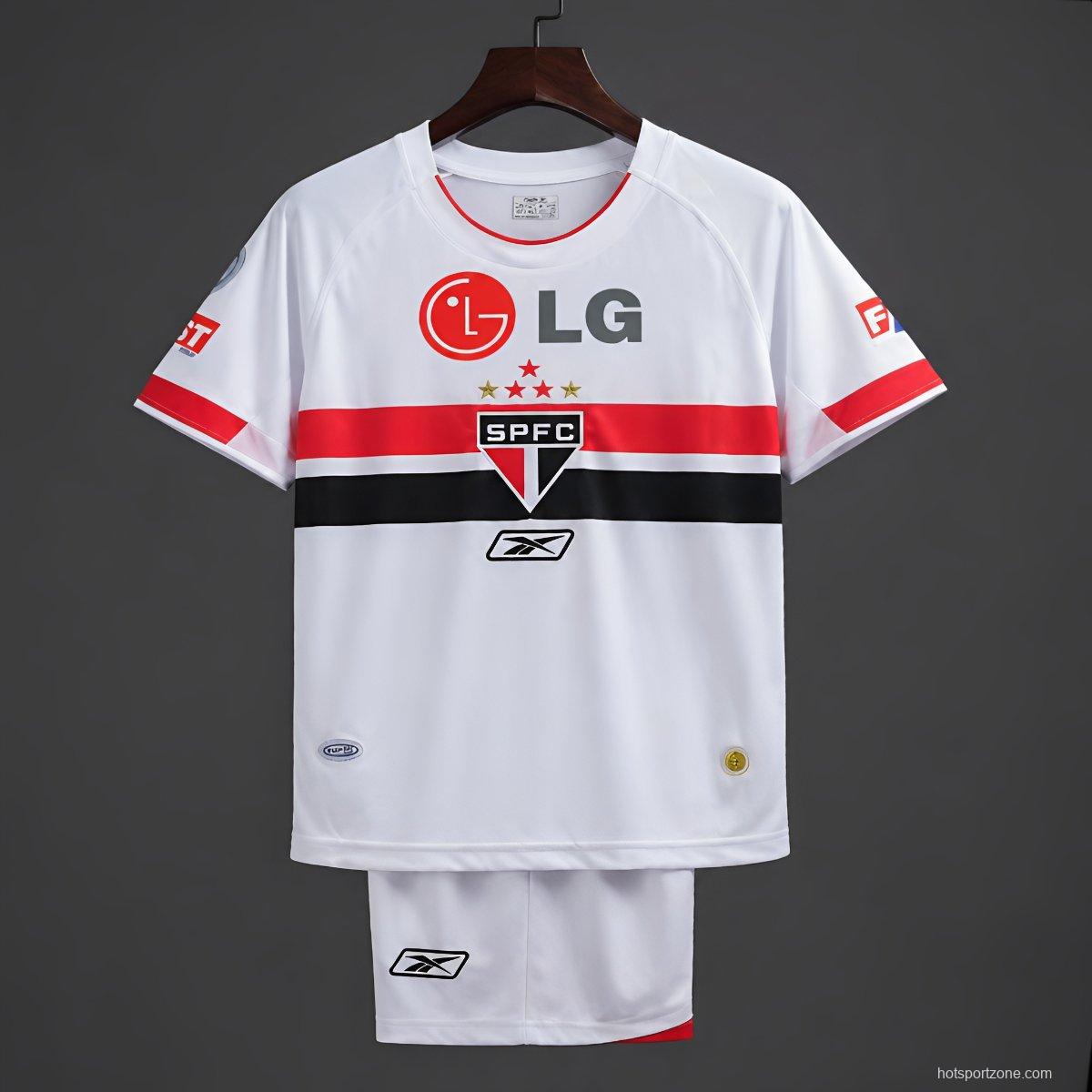 Retro 07/08 Kids Sao Paulo Home Jersey