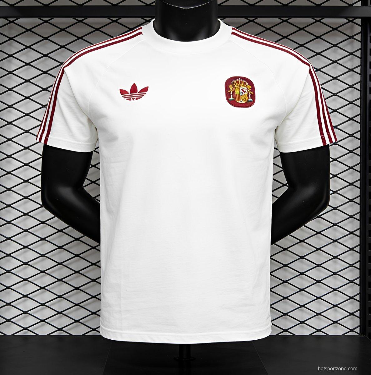 2026 Spain White T-Shirt