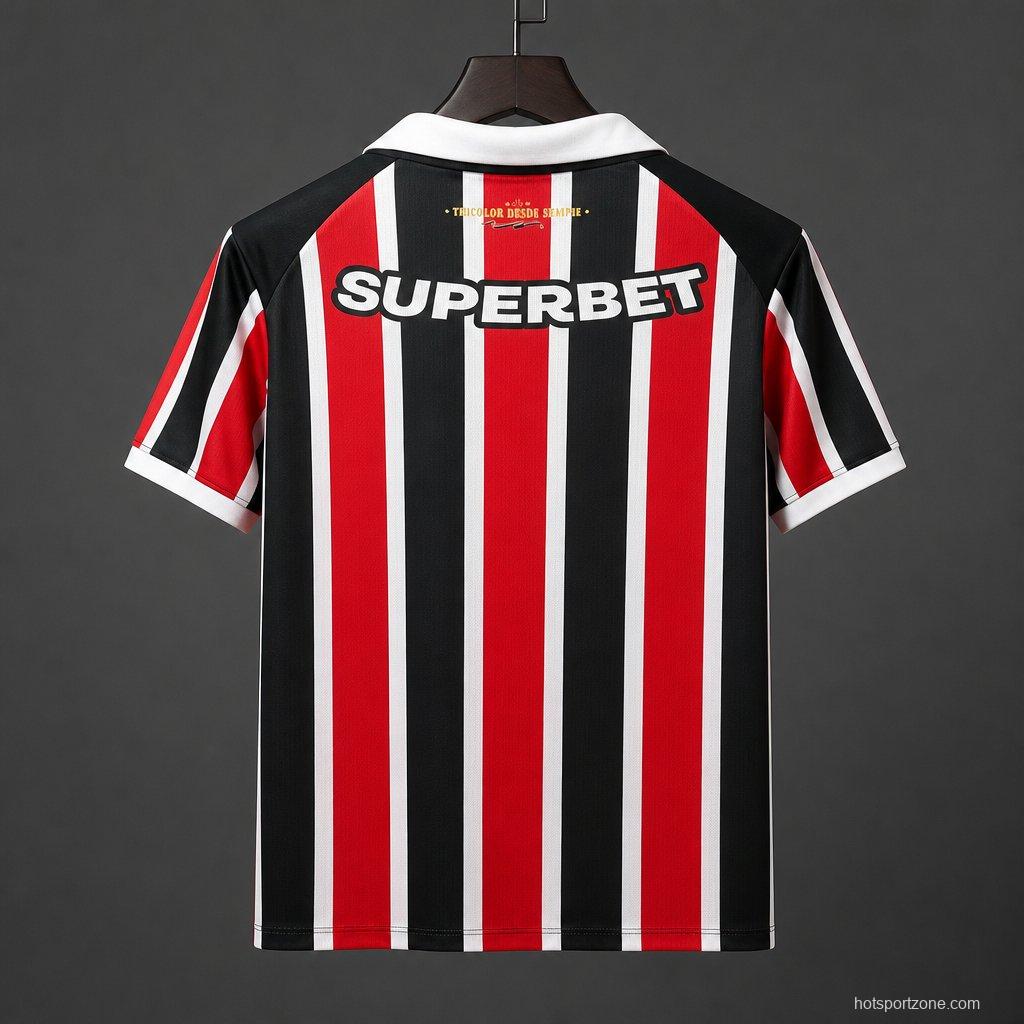 26/27 Sao Paulo Away Jersey With Full Sponsors