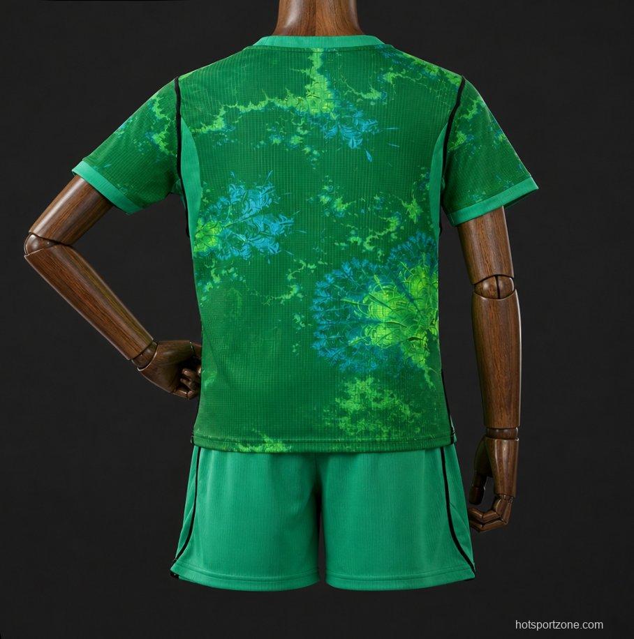 2026 Kids Netherlands Green Goalkeeper Jersey