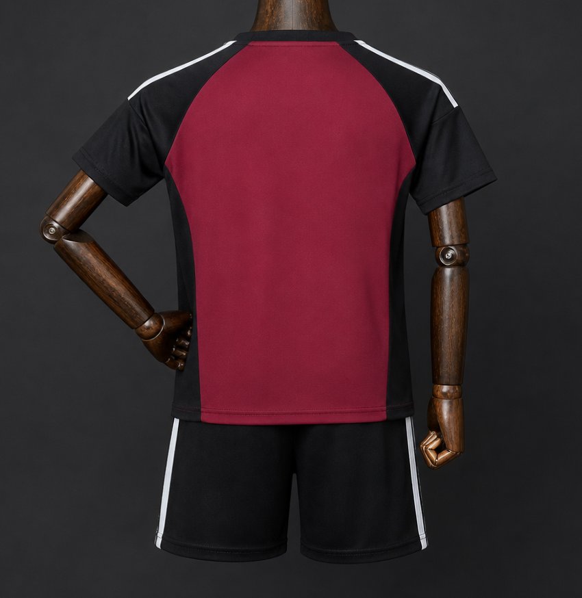 2026 Kids Spain Wine/Black Goalkeeper Jersey