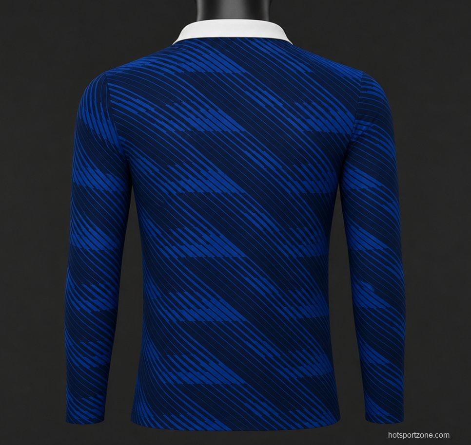 Player Version 2026 France Home Long Sleeve Jersey