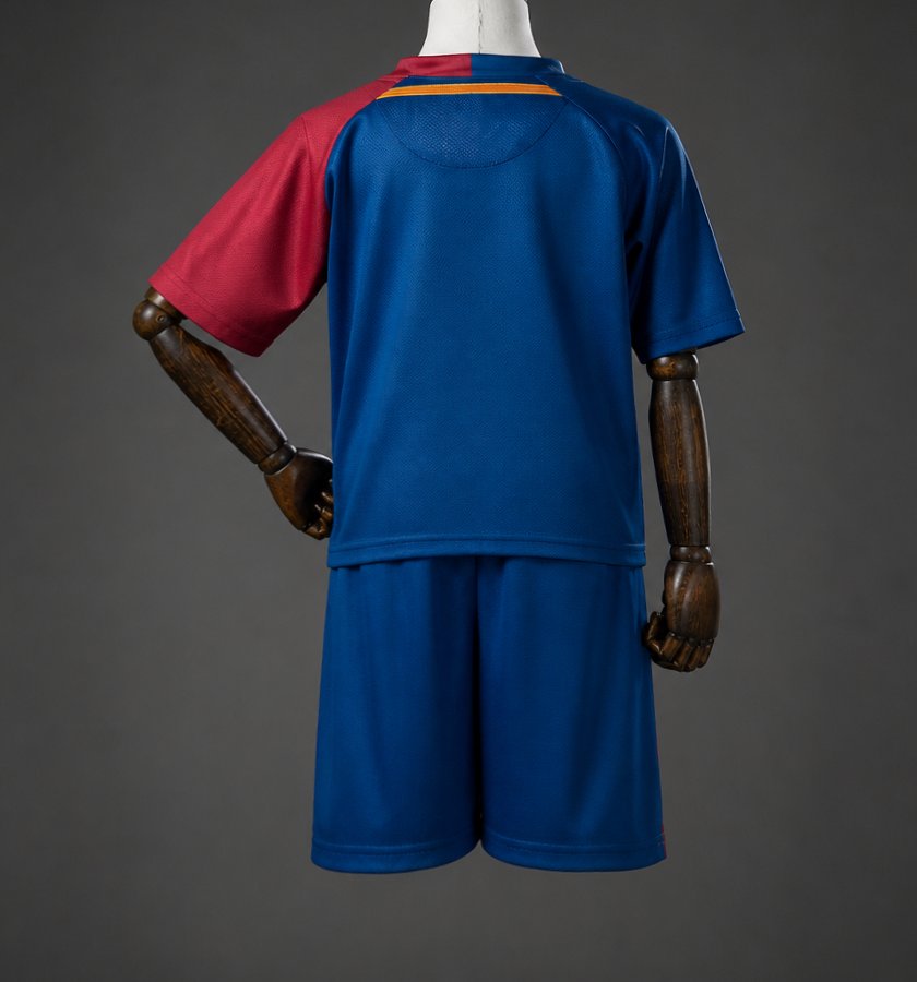 08/09 Kids Barcelona Home Retro Kit Jersey Size 16-28