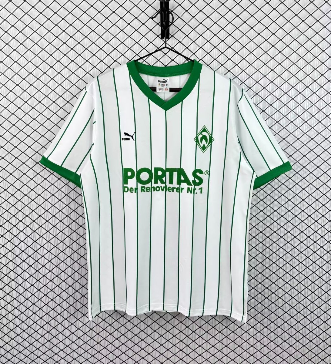 26/27 Werder Bremen White & Green Pinstripe  Vintage 2012/13  Remake Jersey