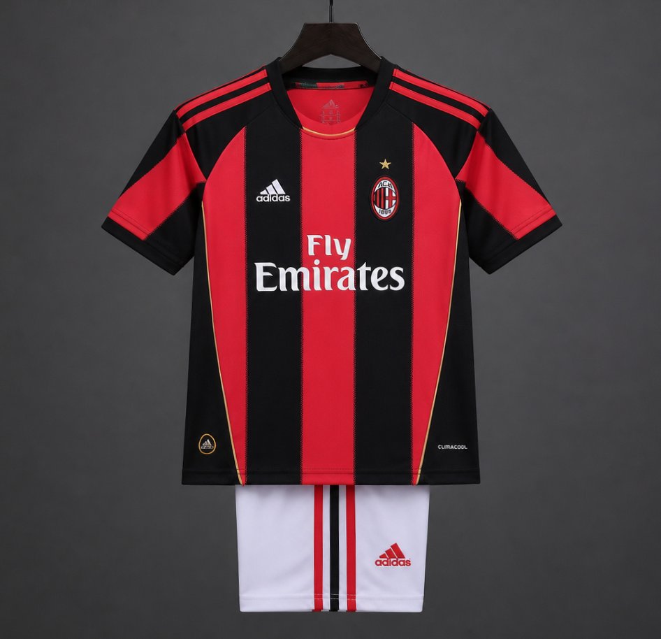 Retro Kids 11/12  AC Milan Home Jersey