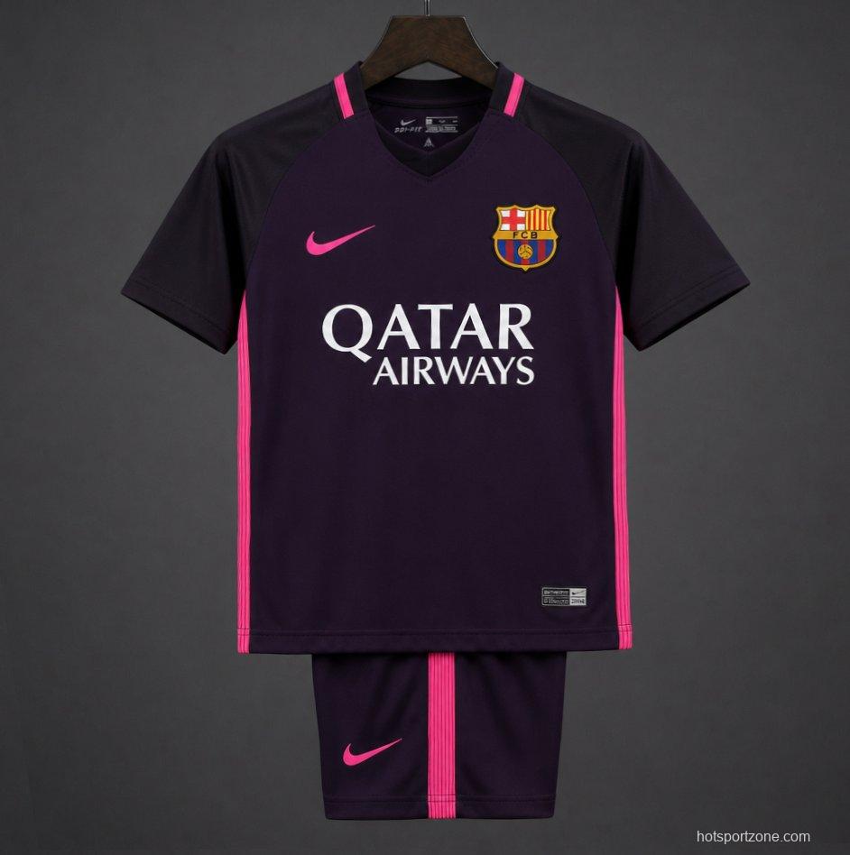 Retro Kids 16/17 FC Barcelona Away Jersey