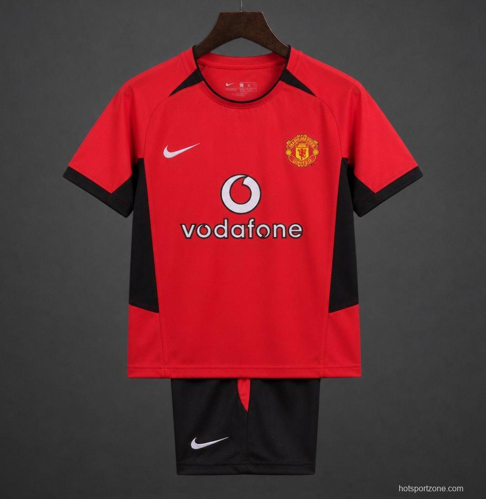 Retro Kids 10/11 Manchester United Home Jersey