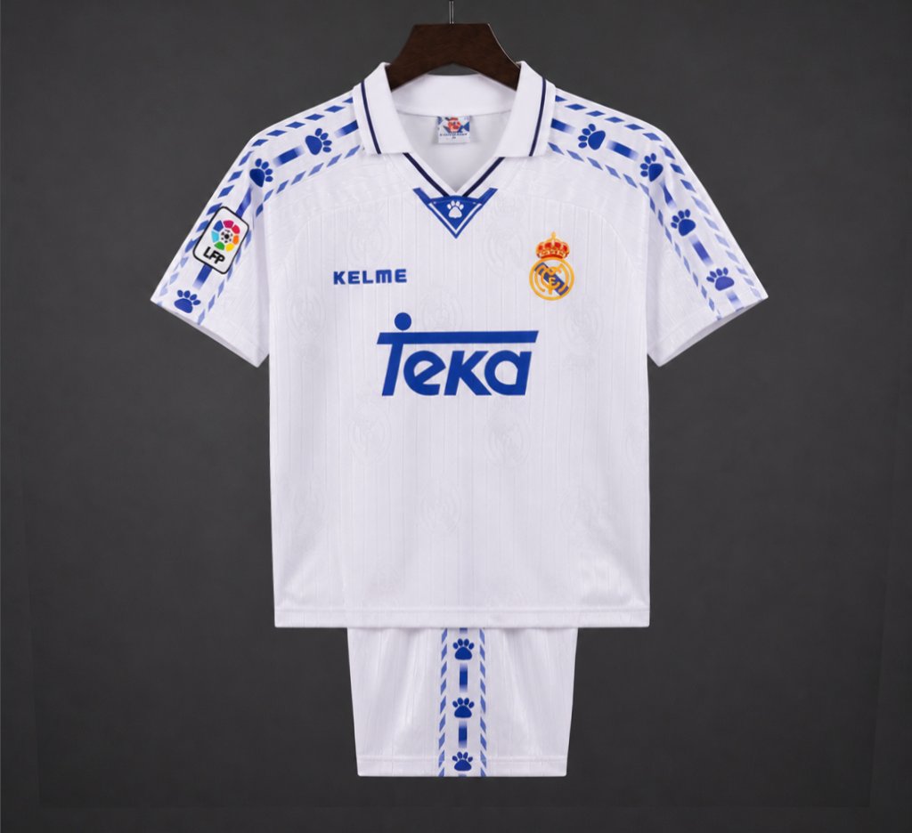 Retro Kids 96/97 Real Madrid Home Jersey
