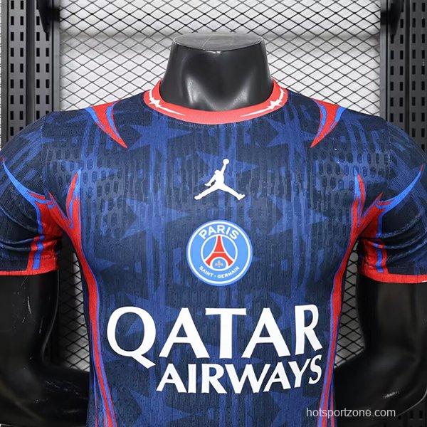 Player Version 26/27 PSG x Jordan Special Navy Blue/Red Jersey