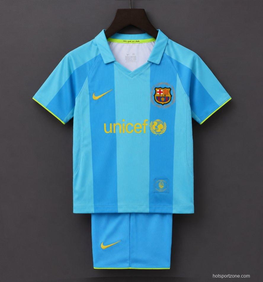 Retro Kids 07/08 FC Barcelona Away Jersey
