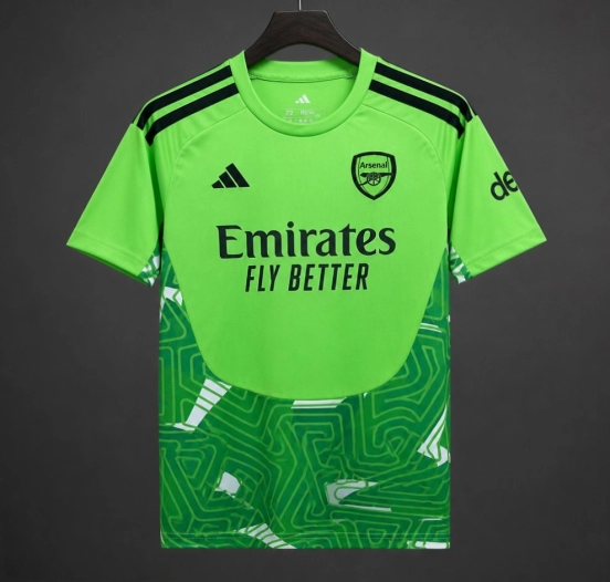 26/27 Arsenal Goalkeeper Neon Green/Dark Green Jersey