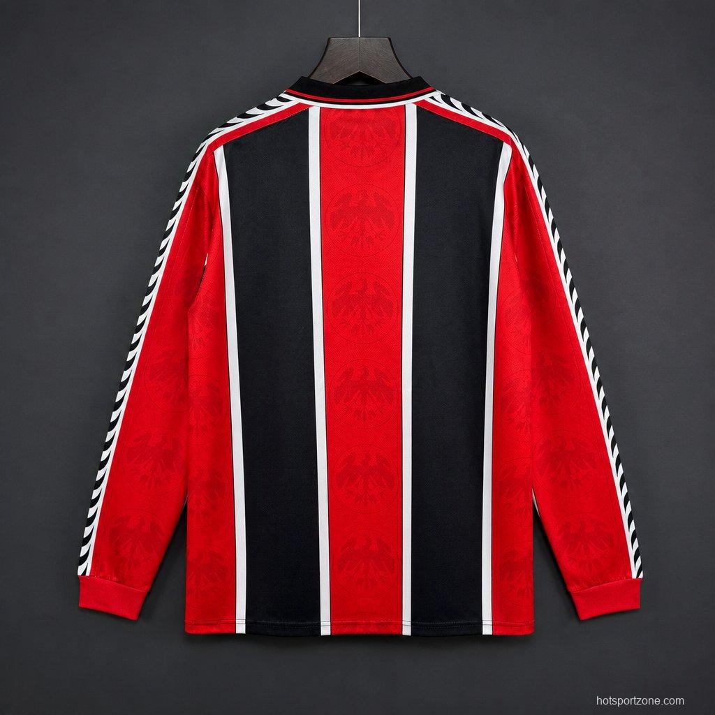Retro 95/96 Eintracht Frankfurt Home Long Sleeve Jersey