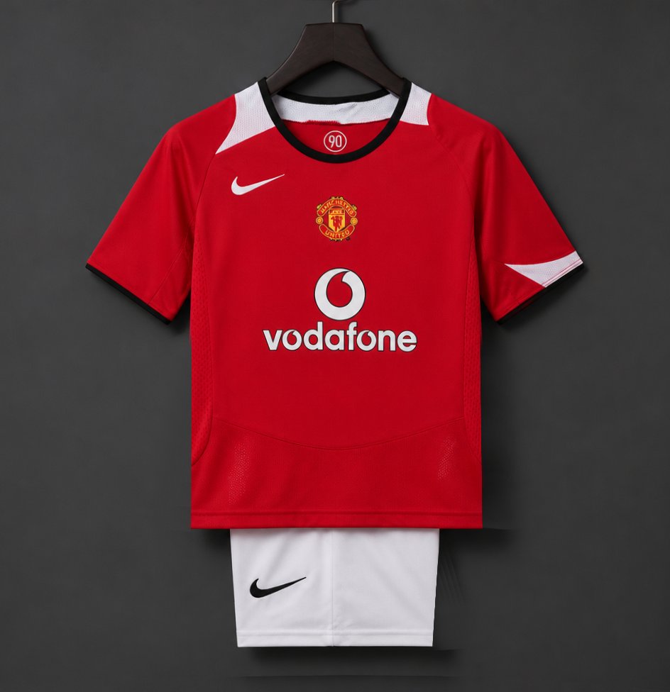 Retro Kids 05/06 Manchester United Home Jersey