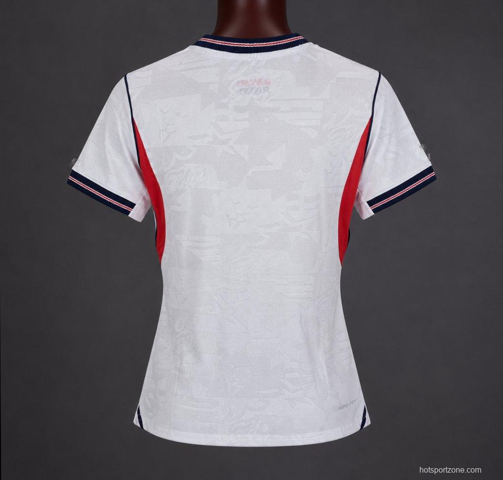 Player Version 2026 Women England Home Jersey