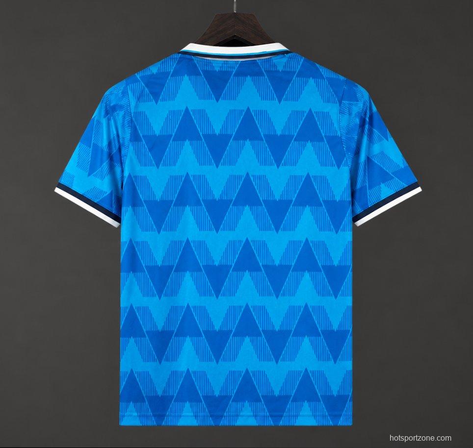 Retro 89/90 Lazio Home Blue Jersey