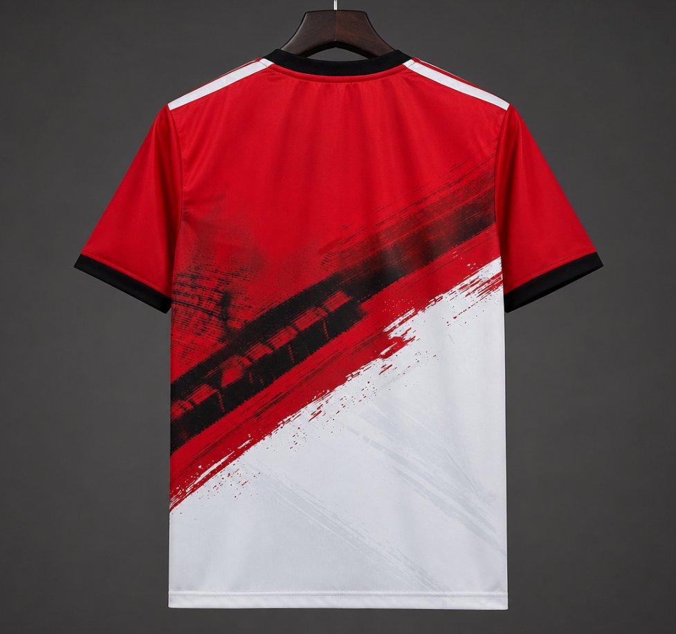 26/27 SL Benfica Red with Black and White Brushstroke Graphic Special Edition Jersey