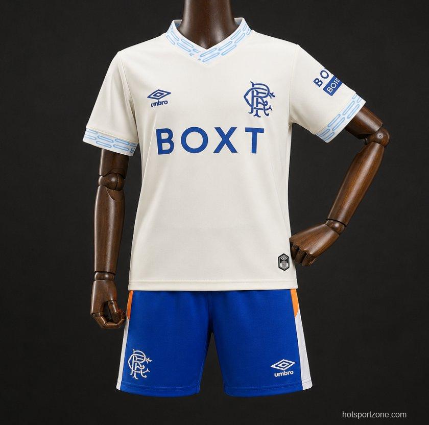 26/27 Kids Glasgow Rangers Away Jersey