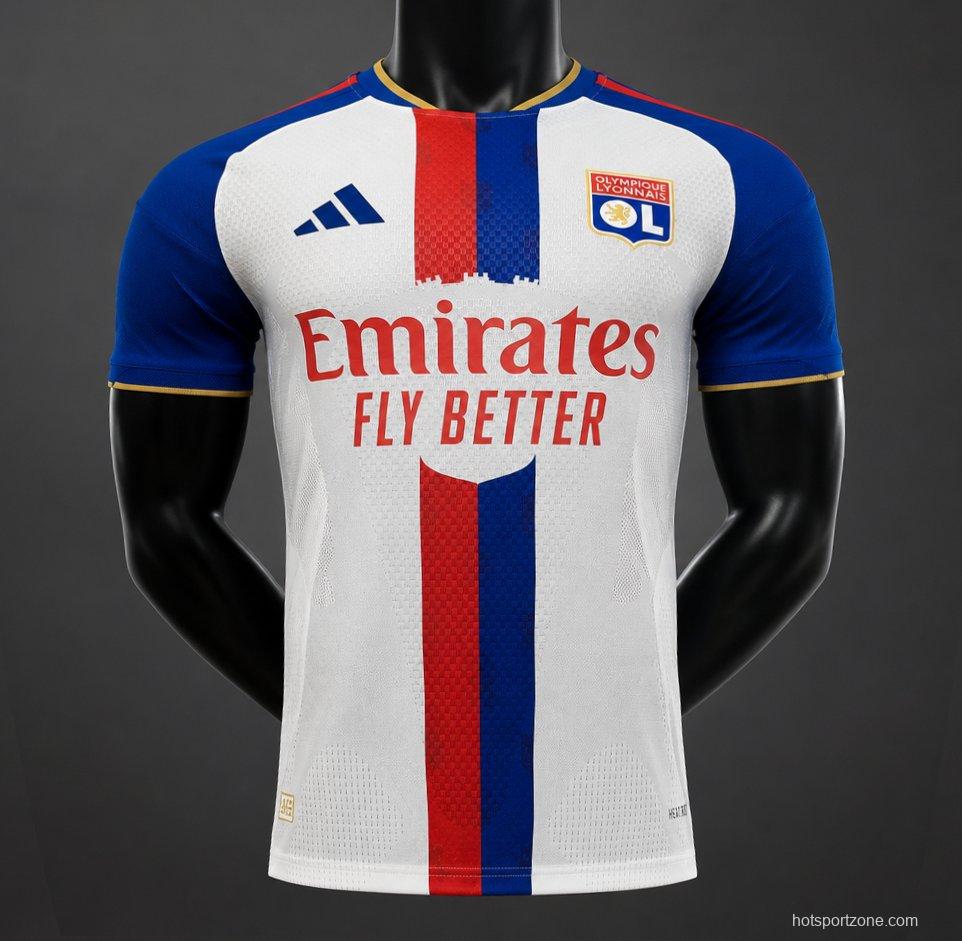 Player Version 26/27 Olympique Lyonnais Home White Jersey