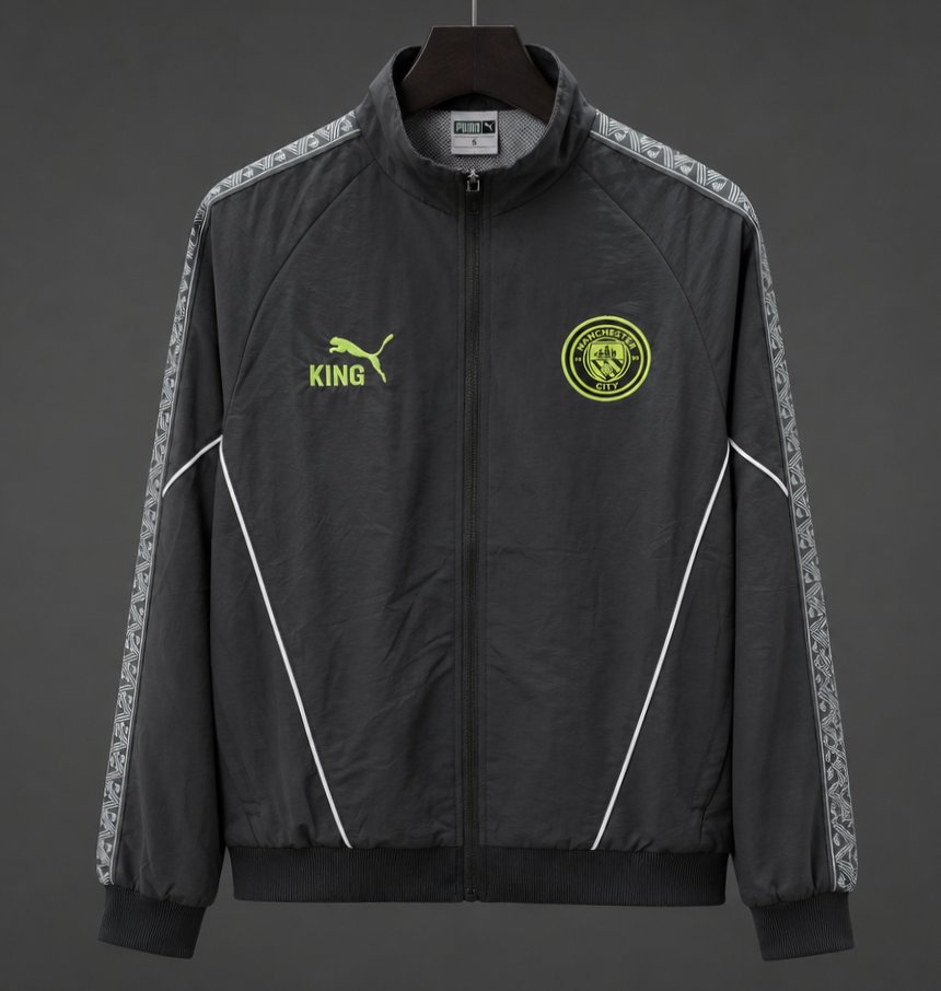 26/27 Manchester City x KING Dark Grey Windbreaker Jacket