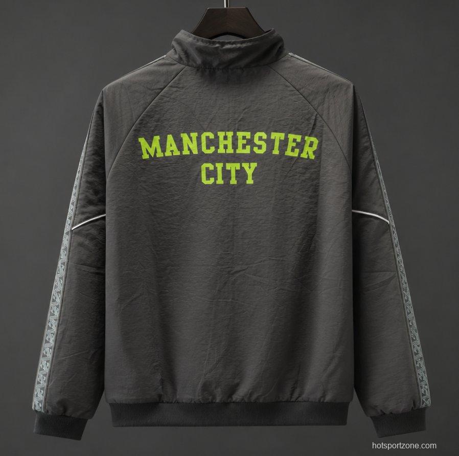 26/27 Manchester City x KING Dark Grey Windbreaker Jacket