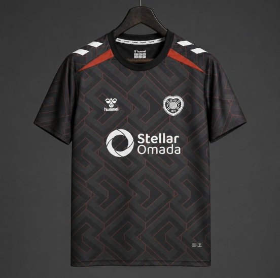 26/27 Heart of Midlothian FC Goalkeeper Away Black Jersey