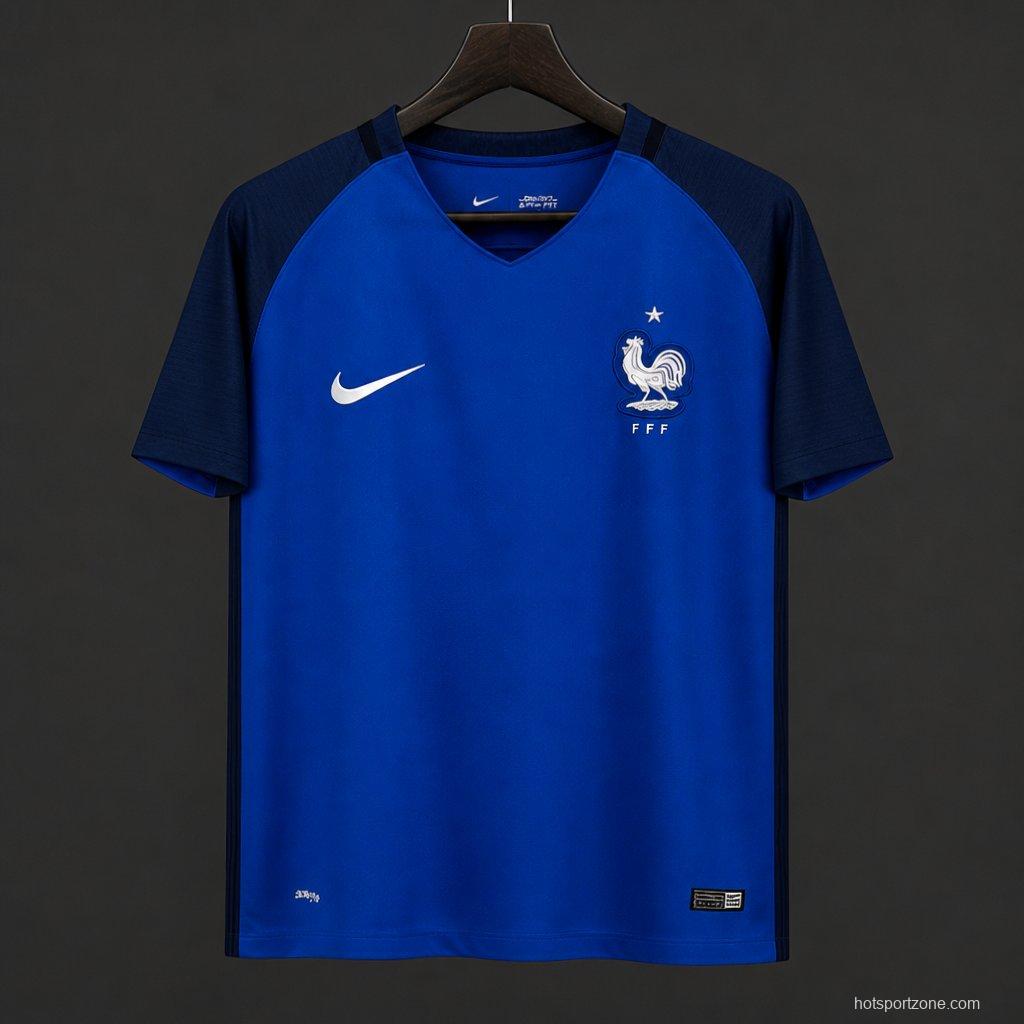 Retro 2016 France Home Jersey