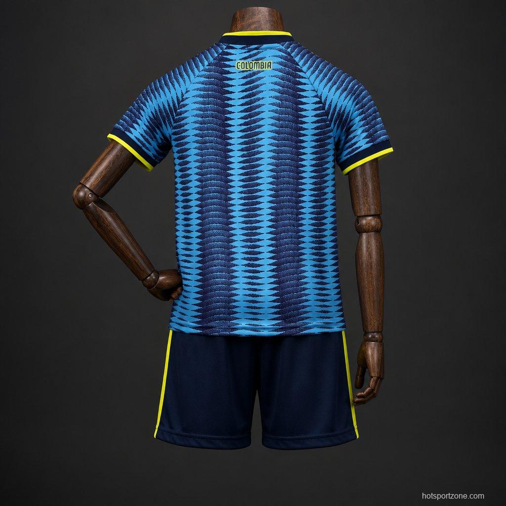 2026 Kids Colombia World Cup Away Kit
