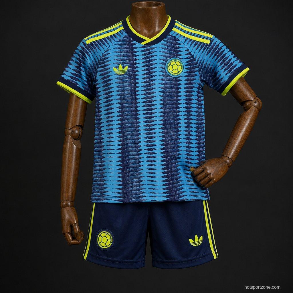 2026 Kids Colombia World Cup Away Kit