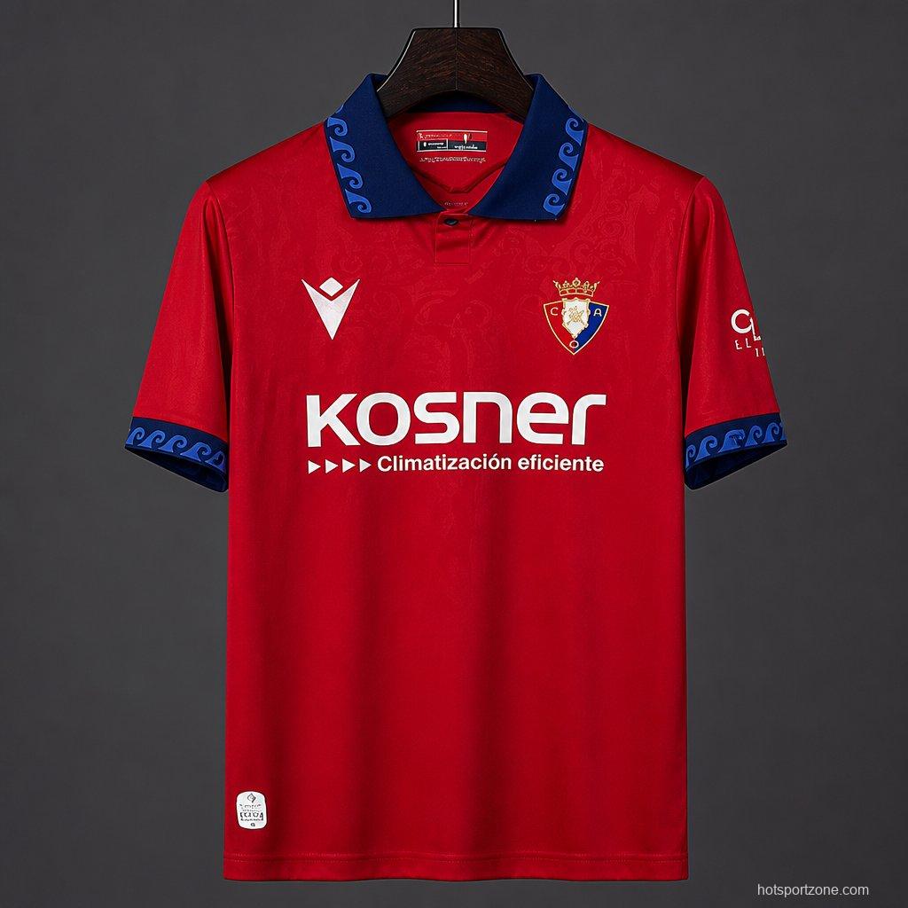 26/27 CA Osa home Red  jersey