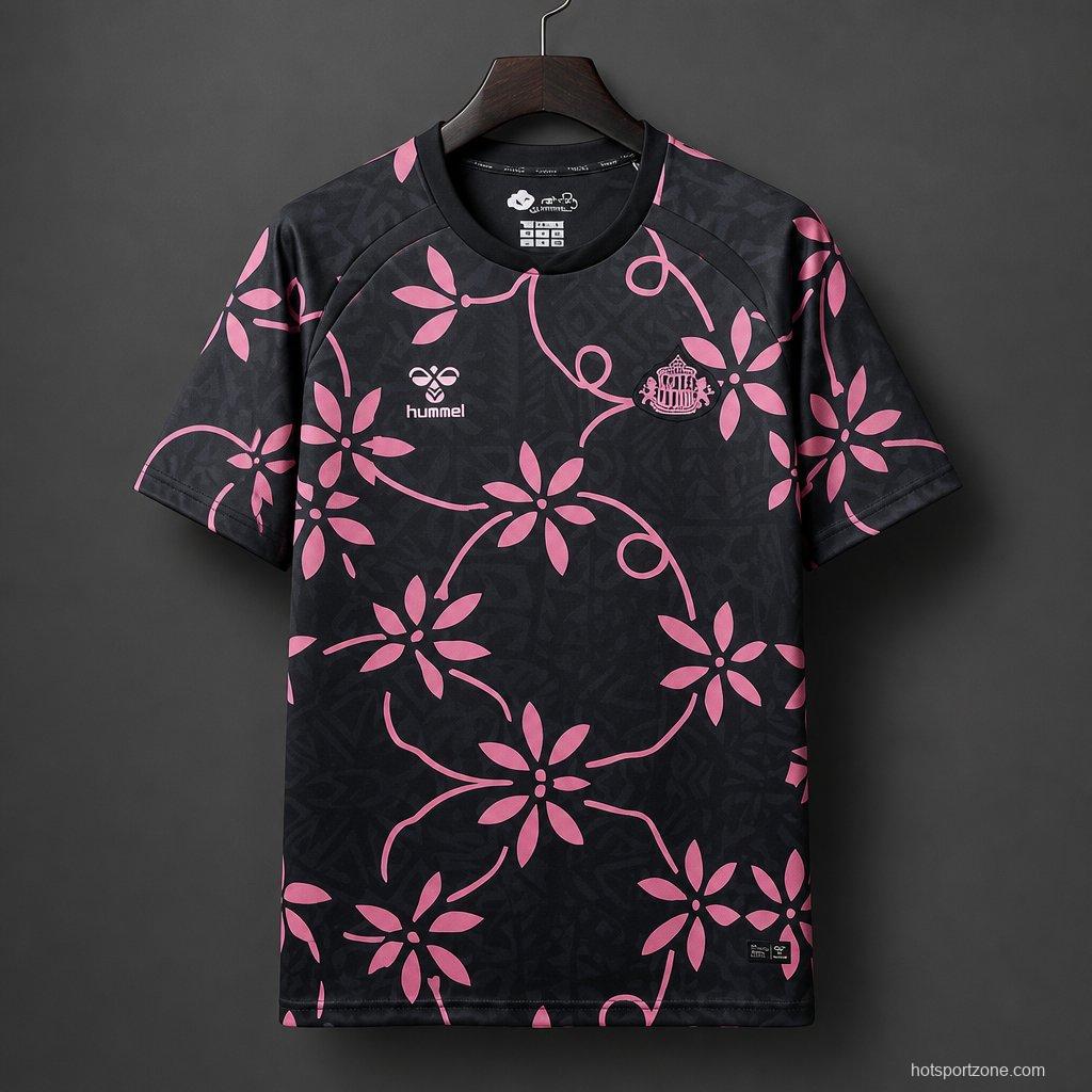 26/27 Sunderland AFC Away Black with Pink training Jersry