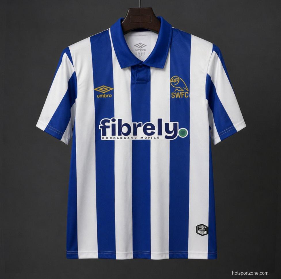 Player Version 26/27 Sheffield Wednesday Blue & White Stripes Home Jersey