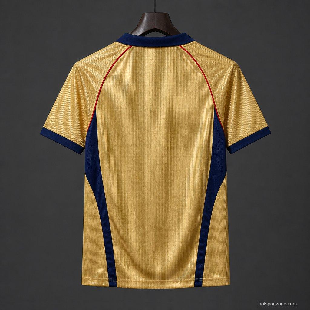 26/27 Arsenal Vintage 2001/02 Remake Gold Away Jersey