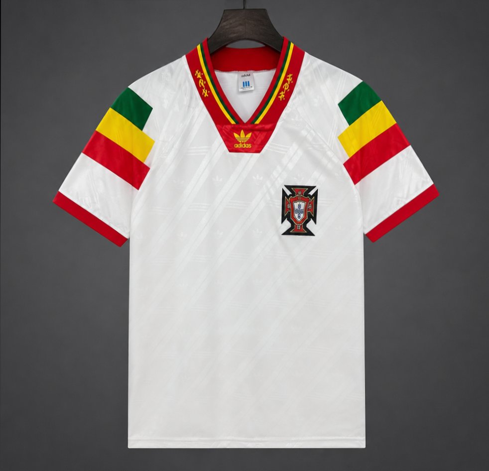 Retro 92/94 Portugal Away White Jersey