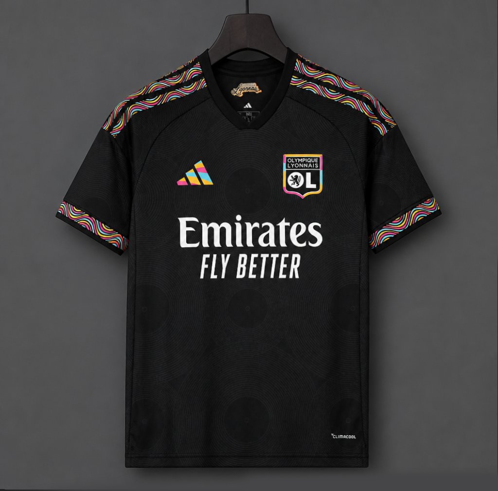 26/27 Olympique Lyonnais Third Black Jersey