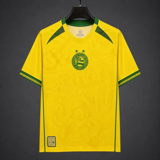 26/27 Esporte Clube Bahia Yellow & Green World Cup Commemorative Special Edition Jersey