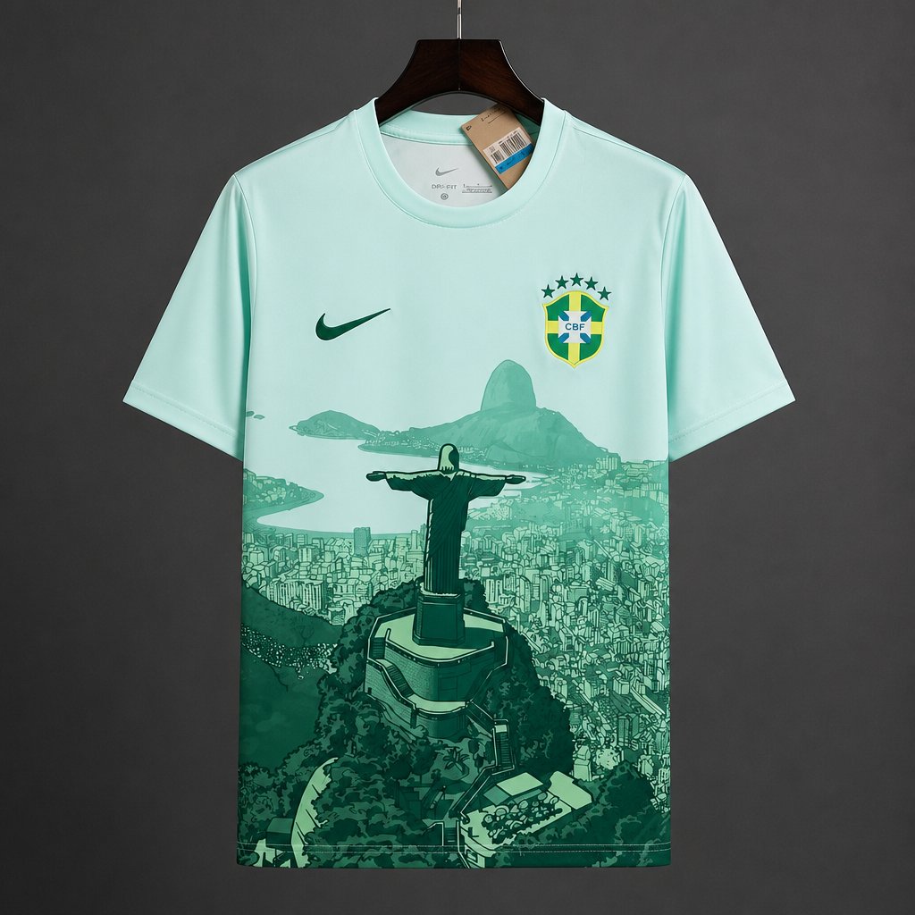 2026 Brazil Special‑edition Light‑green Jersey