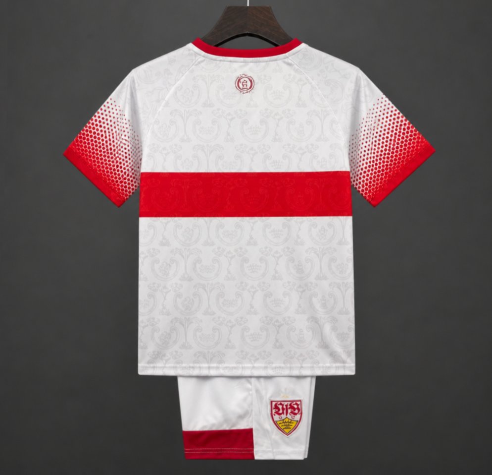 26/27 Kids VfB Stuttgart Home White/Red Jersey