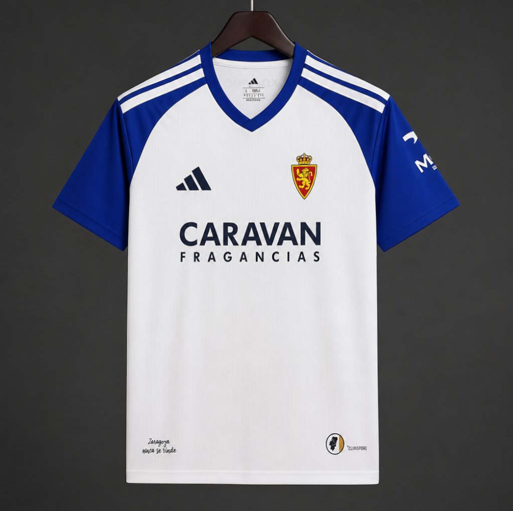 26/27 Real Zaragoza Home White Jersey
