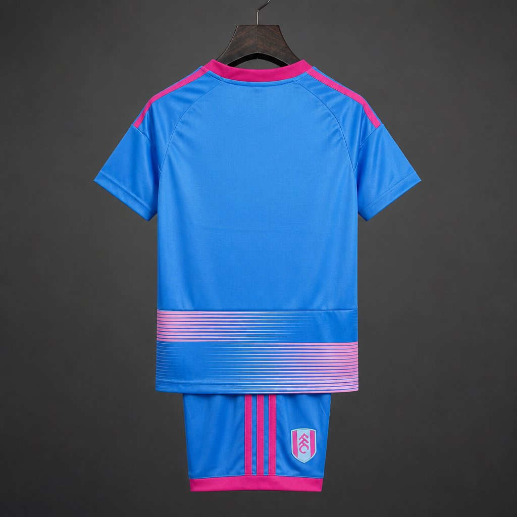26/27 Kids Fulham Third Blue Pink Jersey Kit