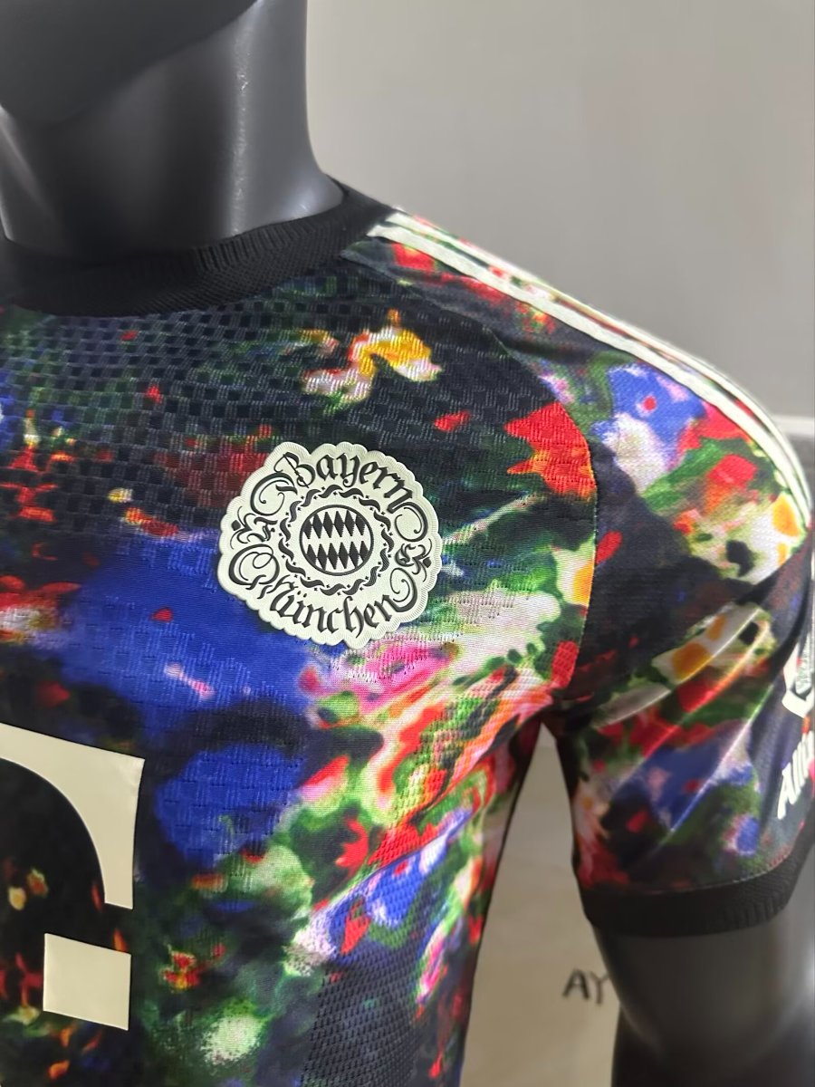 Player Version 26/27 FC Bayern München Black with Floral Abstract Allover Print Third Jersey